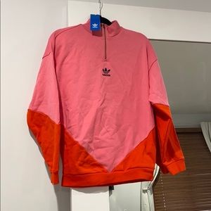 Adidas pink and orange sweatshirt. never worn